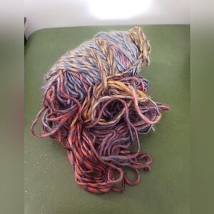 Multicolor Twist Candycane Style Retro Vintage Styled Colors Yarn Skein
